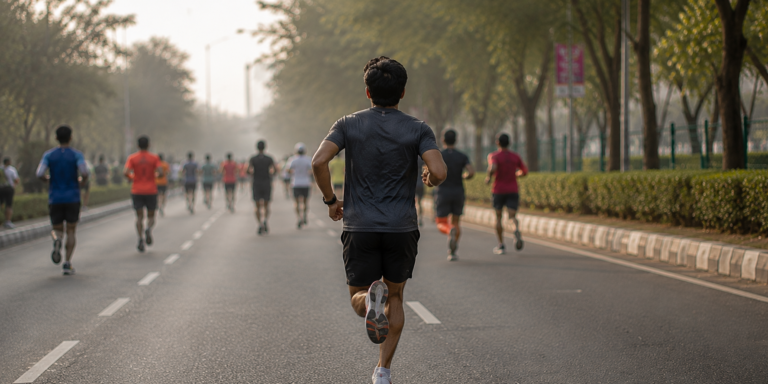 Race Day Tips for Runners: First-time runner experiencing the excitement and surprises of race day